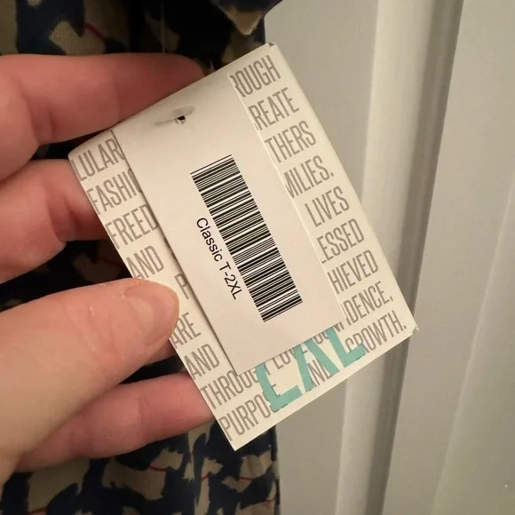 NWT LuLaRoe Pertfect Tee 2XL Blue Westy Scotty Dogs RARE - Picture 4 of 8